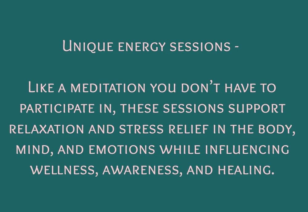 Energy work (Reiki, Innerlight and guided meditation techniques)