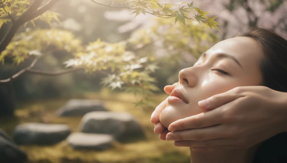 Japanese lifting facial massage