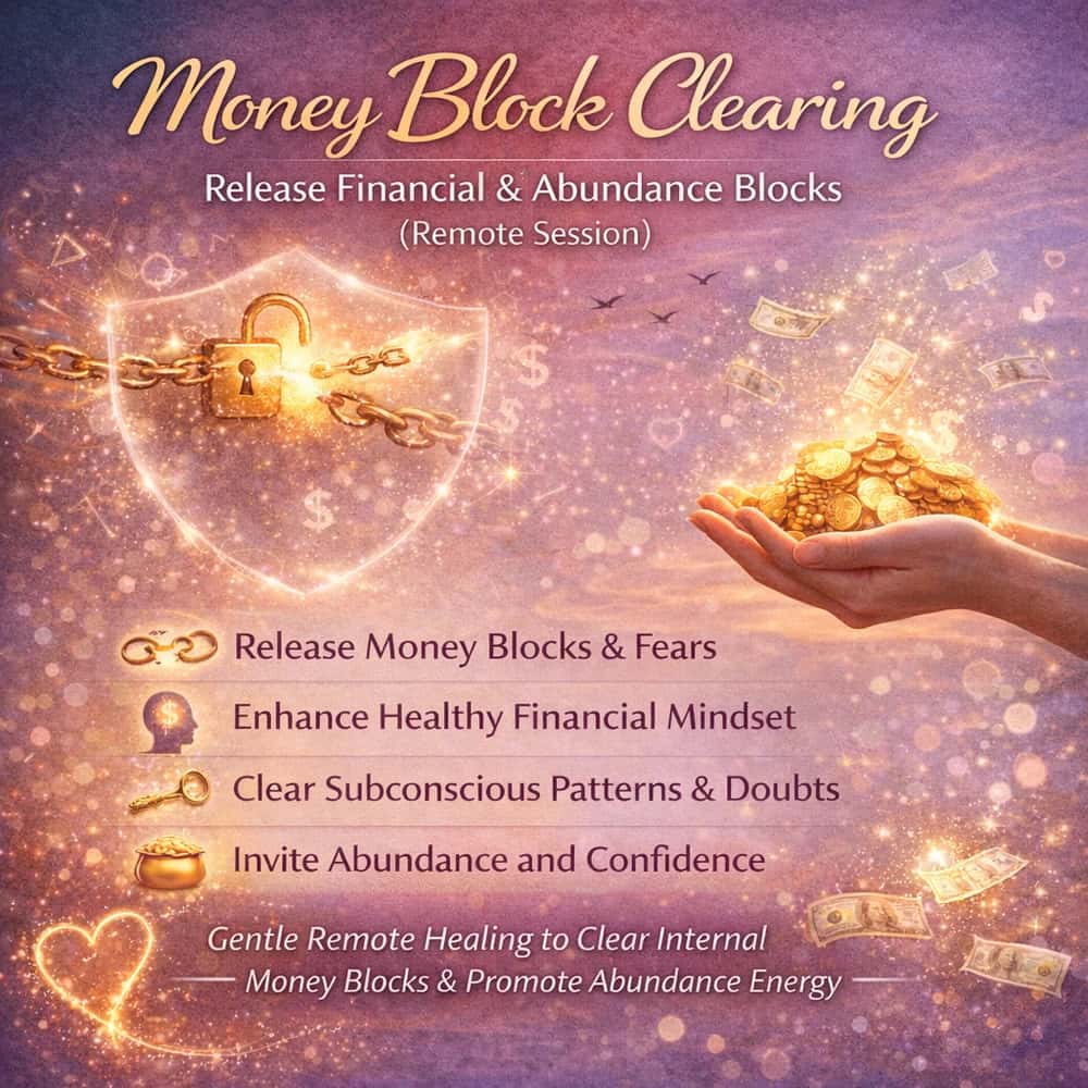 Money Block Clearing – Release Financial & Abundance Blocks (Remote Session)