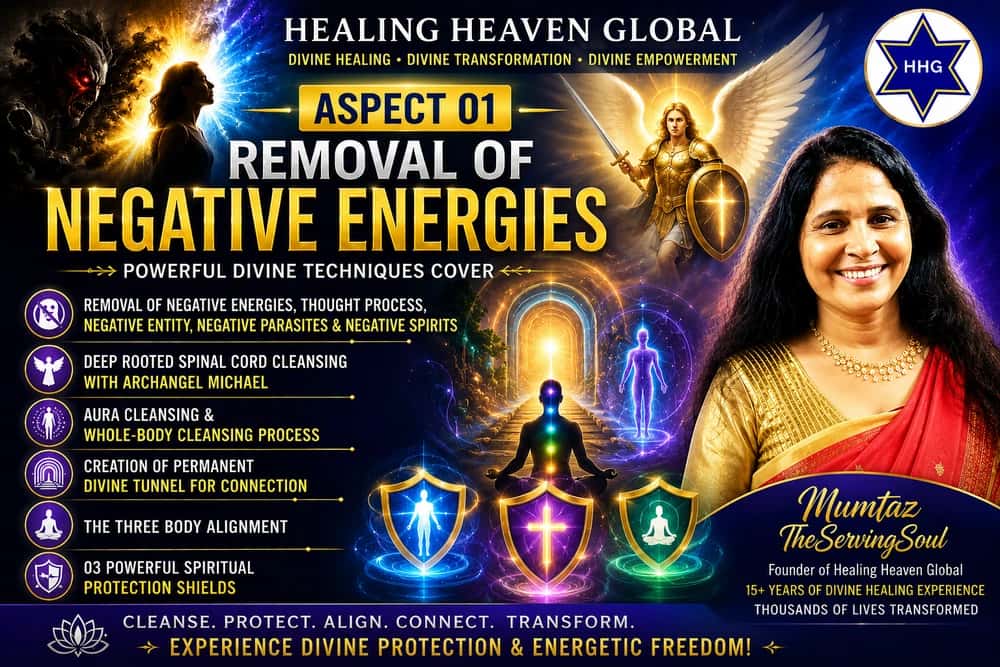 đź”®ASPECT 01:Removing Negative Energies, AuraEnergizing, Enhancing& Deep Rooted Spinal Cord Cleansing