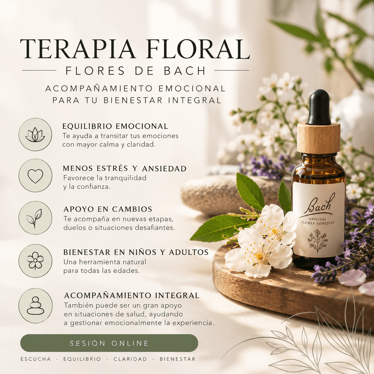 Flores de Bach, existe una fórmula floral elegida especialmente para vos y para el momento que estás atravesando.